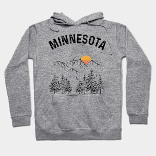 Minnesota State Vintage Retro Hoodie